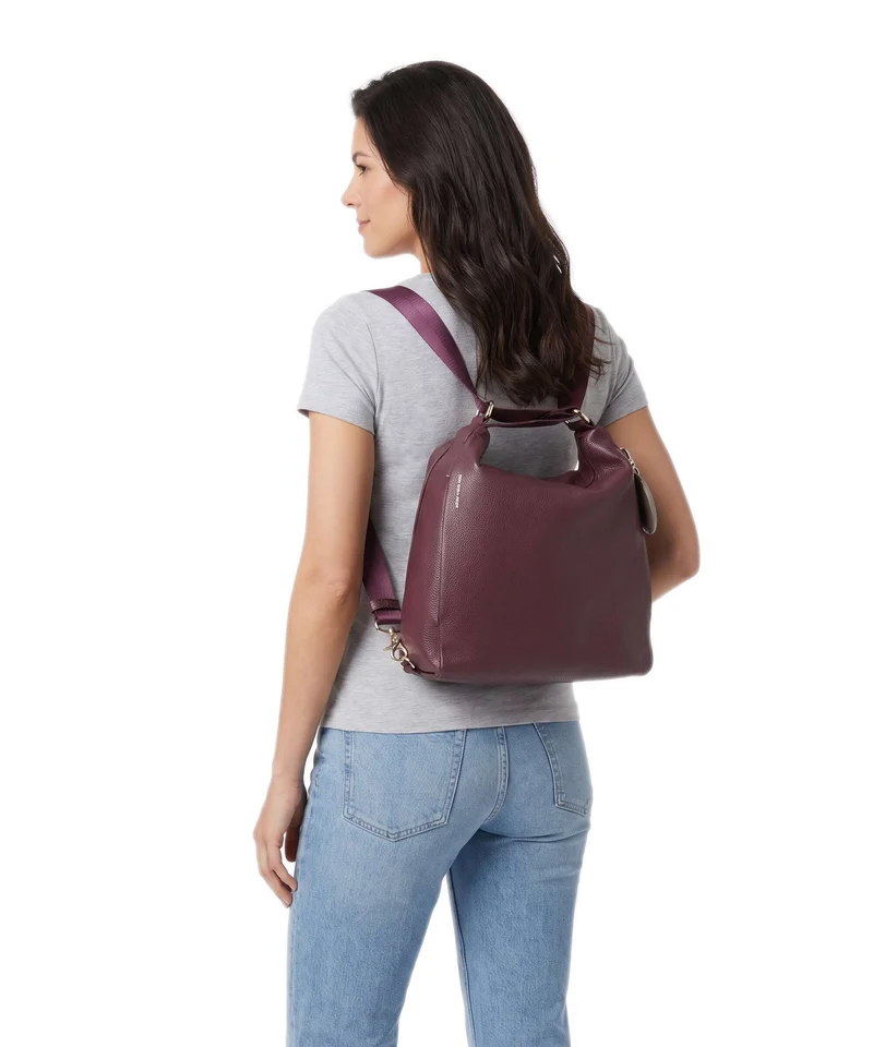 Mandarina Duck Mellow Leather Rucksack-Tasche sin