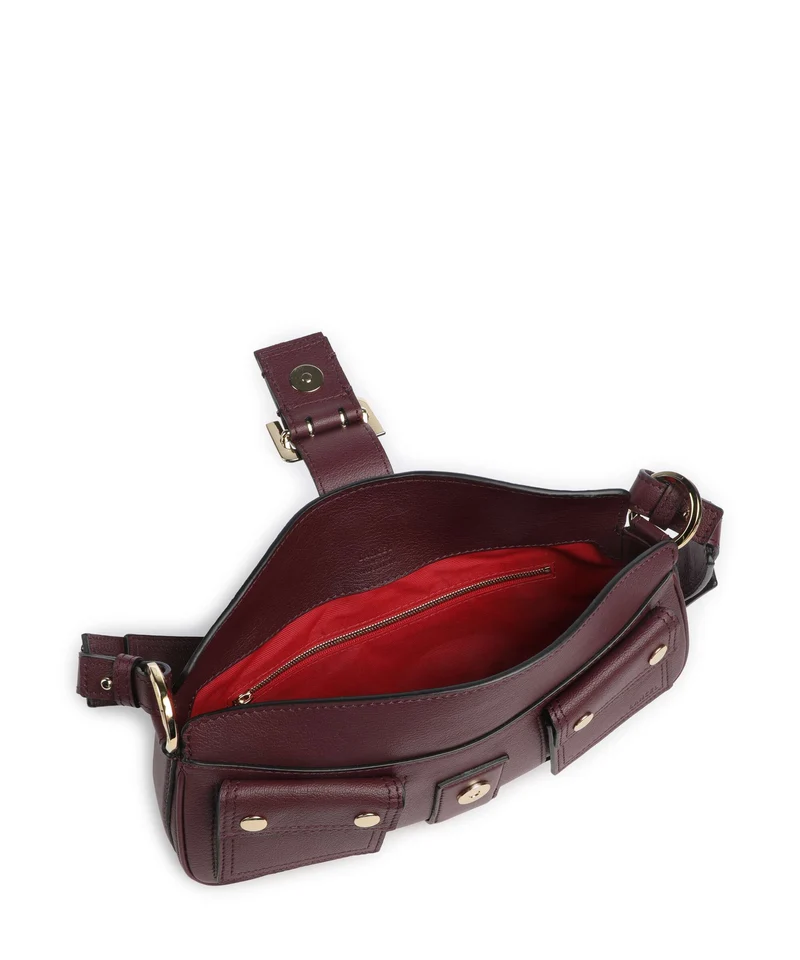 Lancel Multipocket Schultertasche cassis