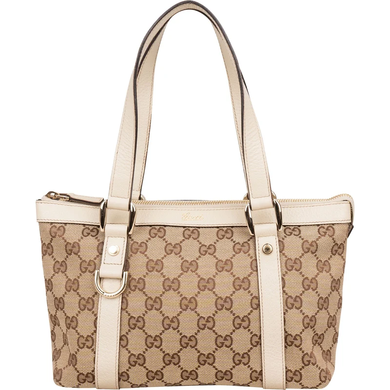 Gucci Monogram GG Canvas Abbey Small Tote Shoulder Bag
