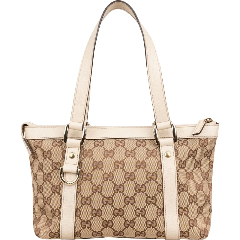 Gucci Monogram GG Canvas Abbey Small Tote Shoulder Bag
