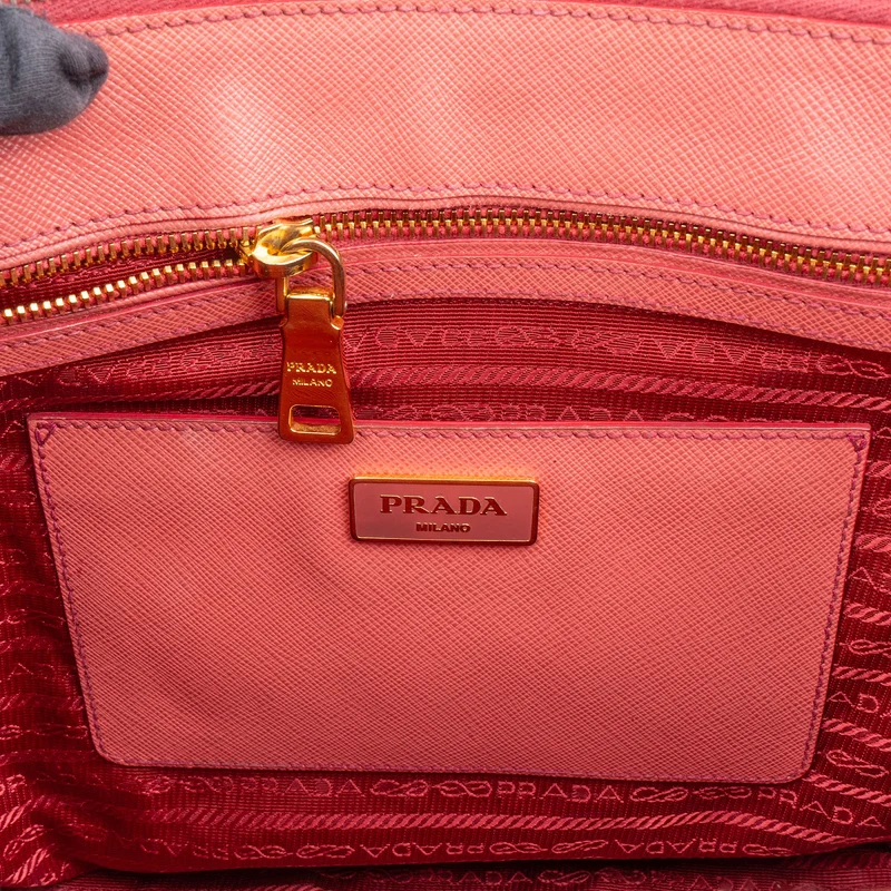 Prada Saffiano Leather Galleria Pocket Handbag