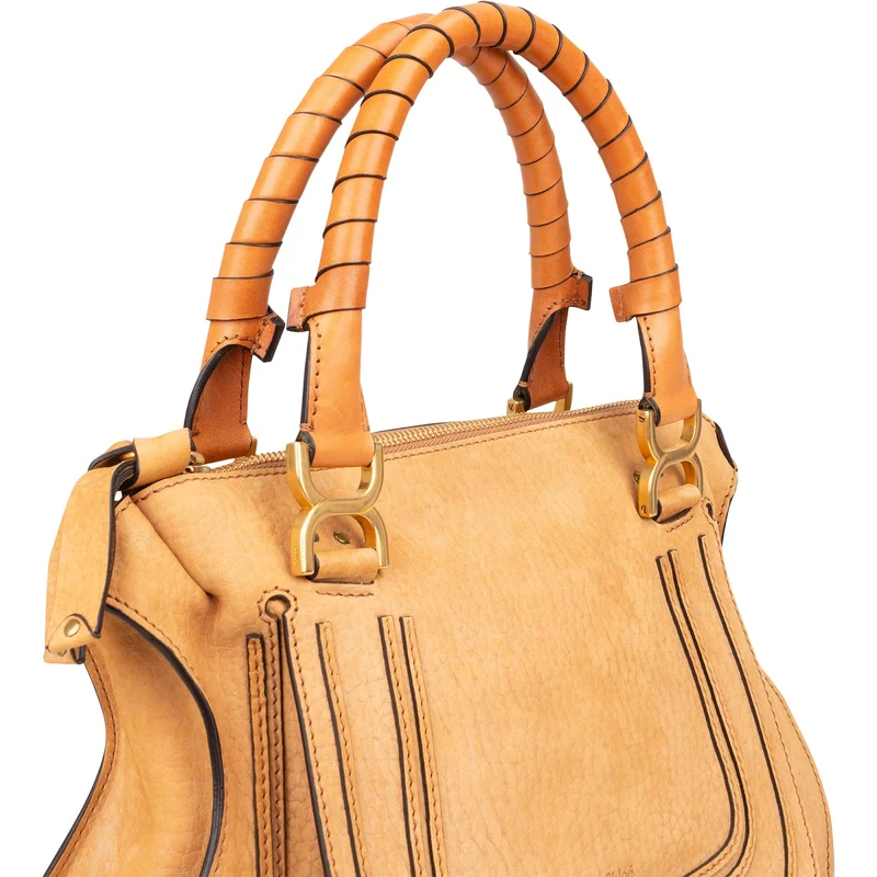 Chloé Brown Suede Marcie Handbag
