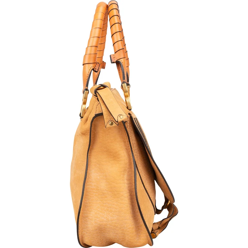 Chloé Brown Suede Marcie Handbag