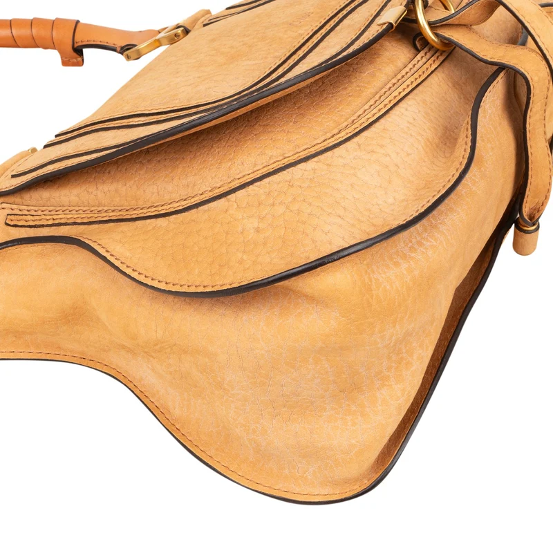 Chloé Brown Suede Marcie Handbag
