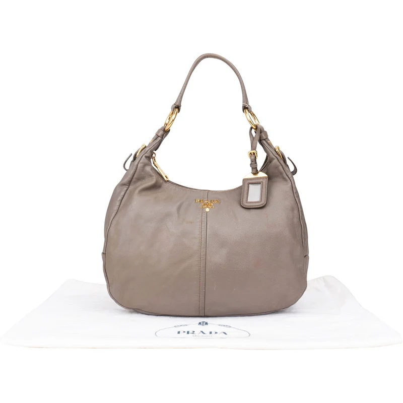 Prada Vitello Daino Hobo Shoulder Bag