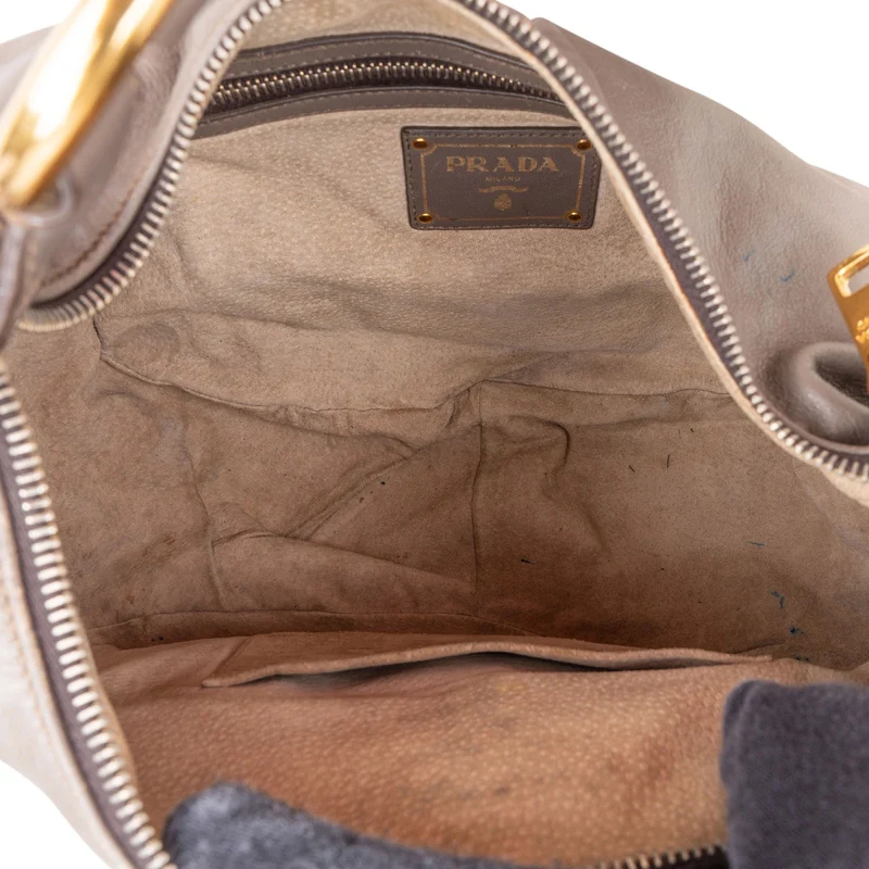 Prada Vitello Daino Hobo Shoulder Bag