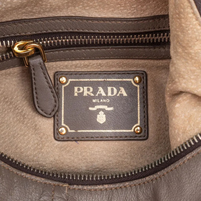 Prada Vitello Daino Hobo Shoulder Bag