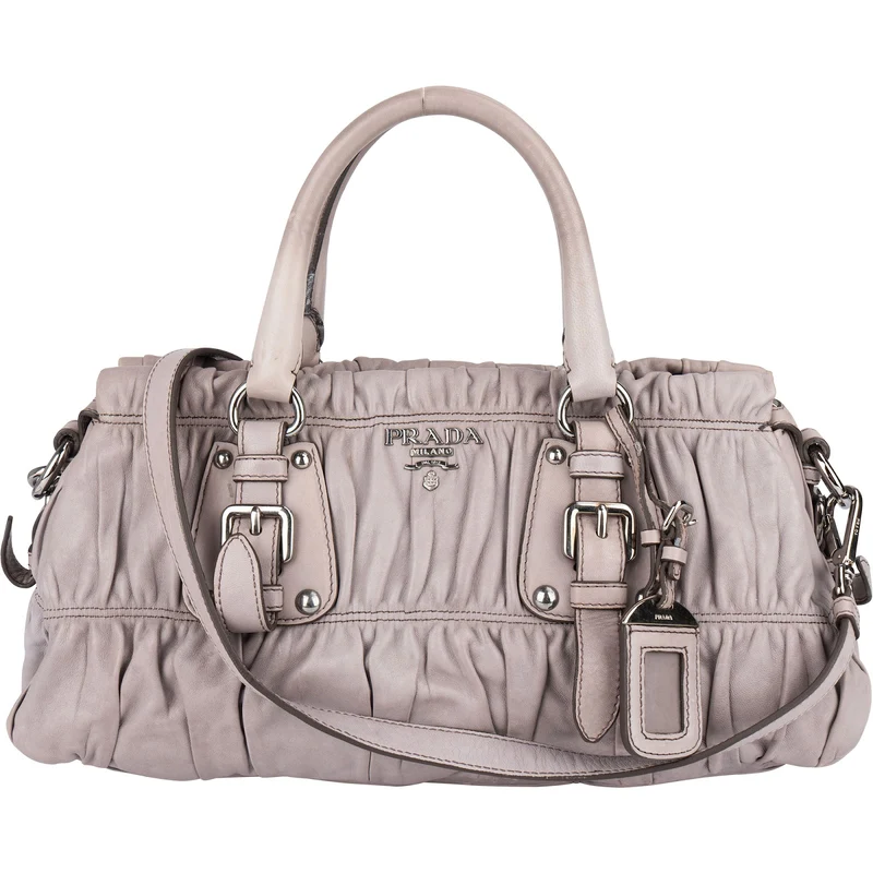 Prada Quilted Nappa Gaufre Satchel Handbag