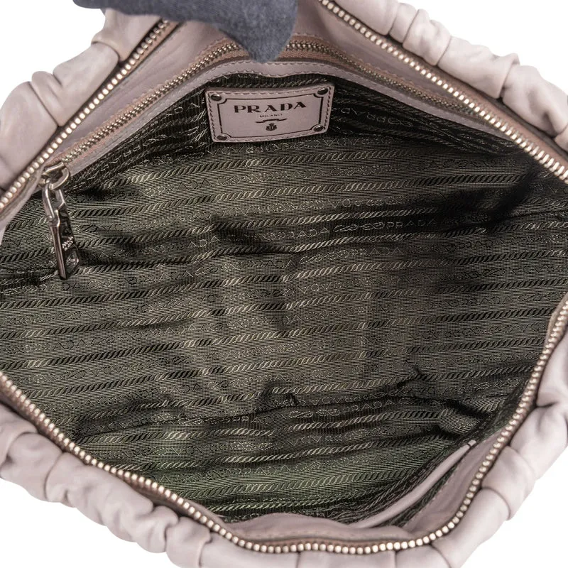 Prada Quilted Nappa Gaufre Satchel Handbag