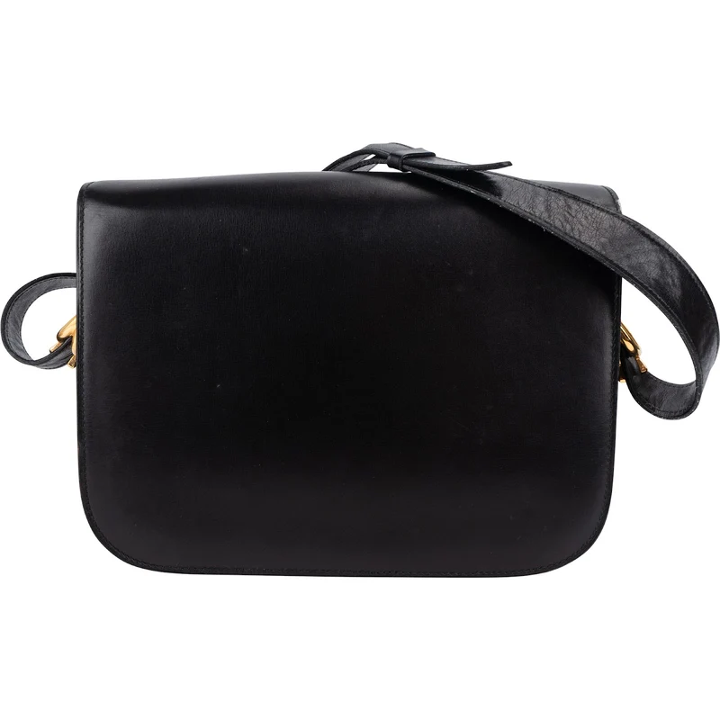 Celine Boxcalf Horse Carriage Triomphe Shoulder Bag
