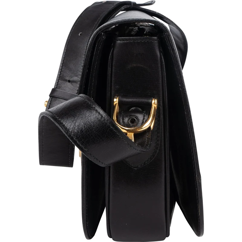 Celine Boxcalf Horse Carriage Triomphe Shoulder Bag