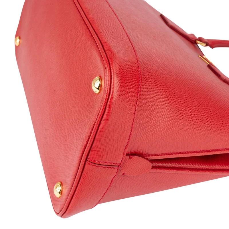 Prada Red Saffiano Leather Promenade Handbag
