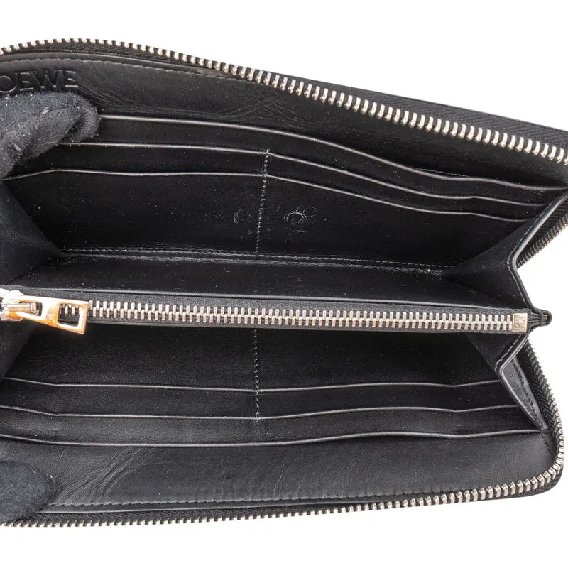 Loewe Leather Anagram Zip Around Wallet