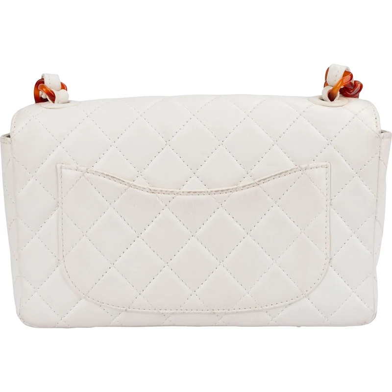 Chanel Quilted Lambskin Tortoise Medium Single Flap Shoulder Bag