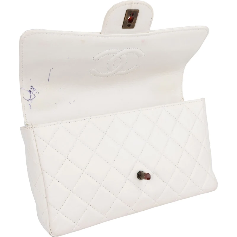Chanel Quilted Lambskin Tortoise Medium Single Flap Shoulder Bag