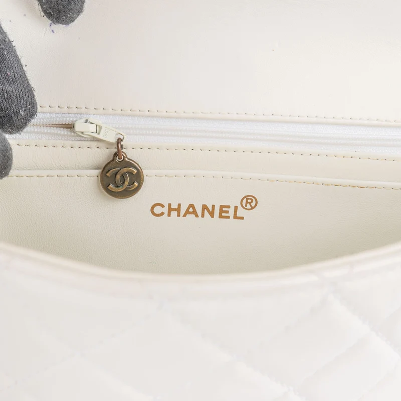 Chanel Quilted Lambskin Tortoise Medium Single Flap Shoulder Bag