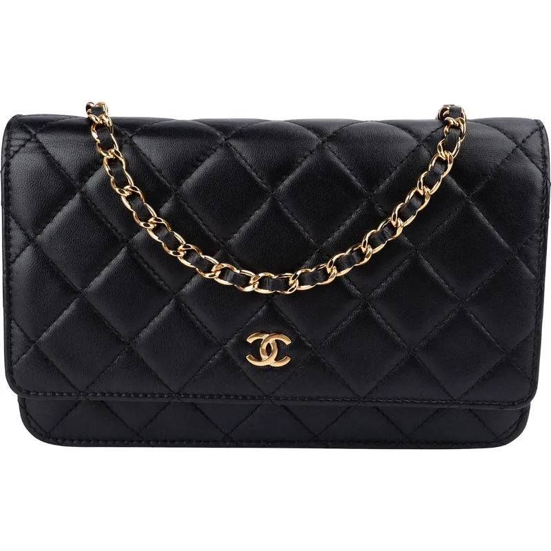Chanel Quilted Lambskin Wallet On Chain Crossbody Bag