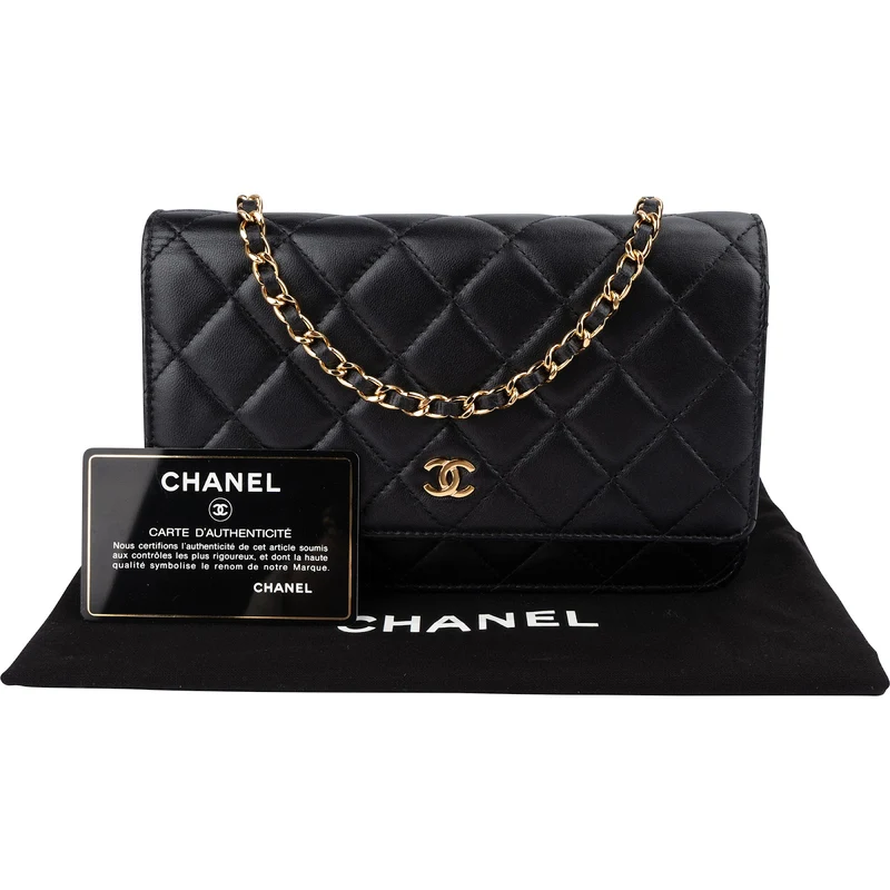 Chanel Quilted Lambskin Wallet On Chain Crossbody Bag