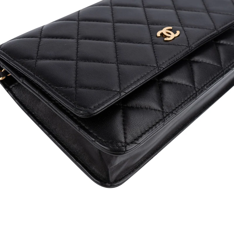 Chanel Quilted Lambskin Wallet On Chain Crossbody Bag