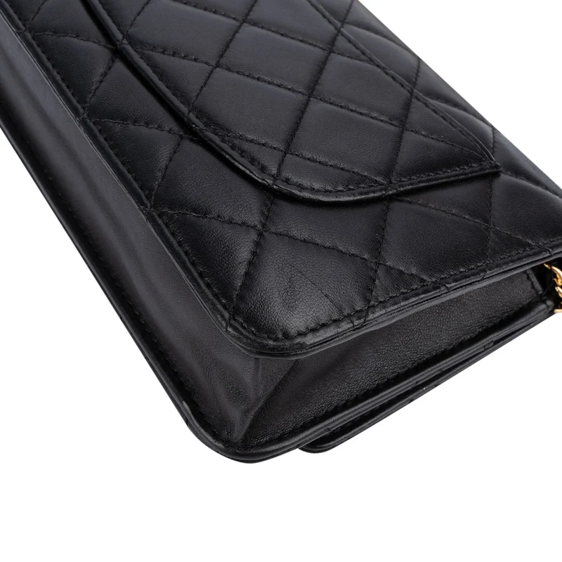 Chanel Quilted Lambskin Wallet On Chain Crossbody Bag