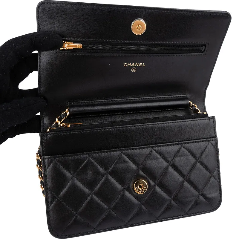 Chanel Quilted Lambskin Wallet On Chain Crossbody Bag