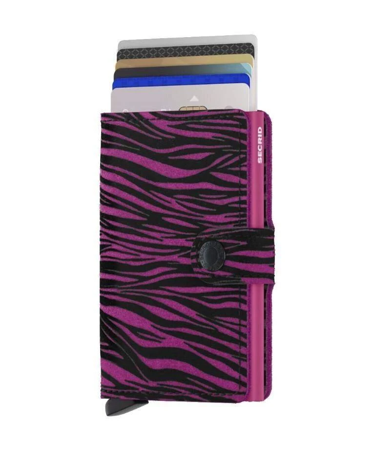 Kreditkartenetui Zebra Fuchsia Pink