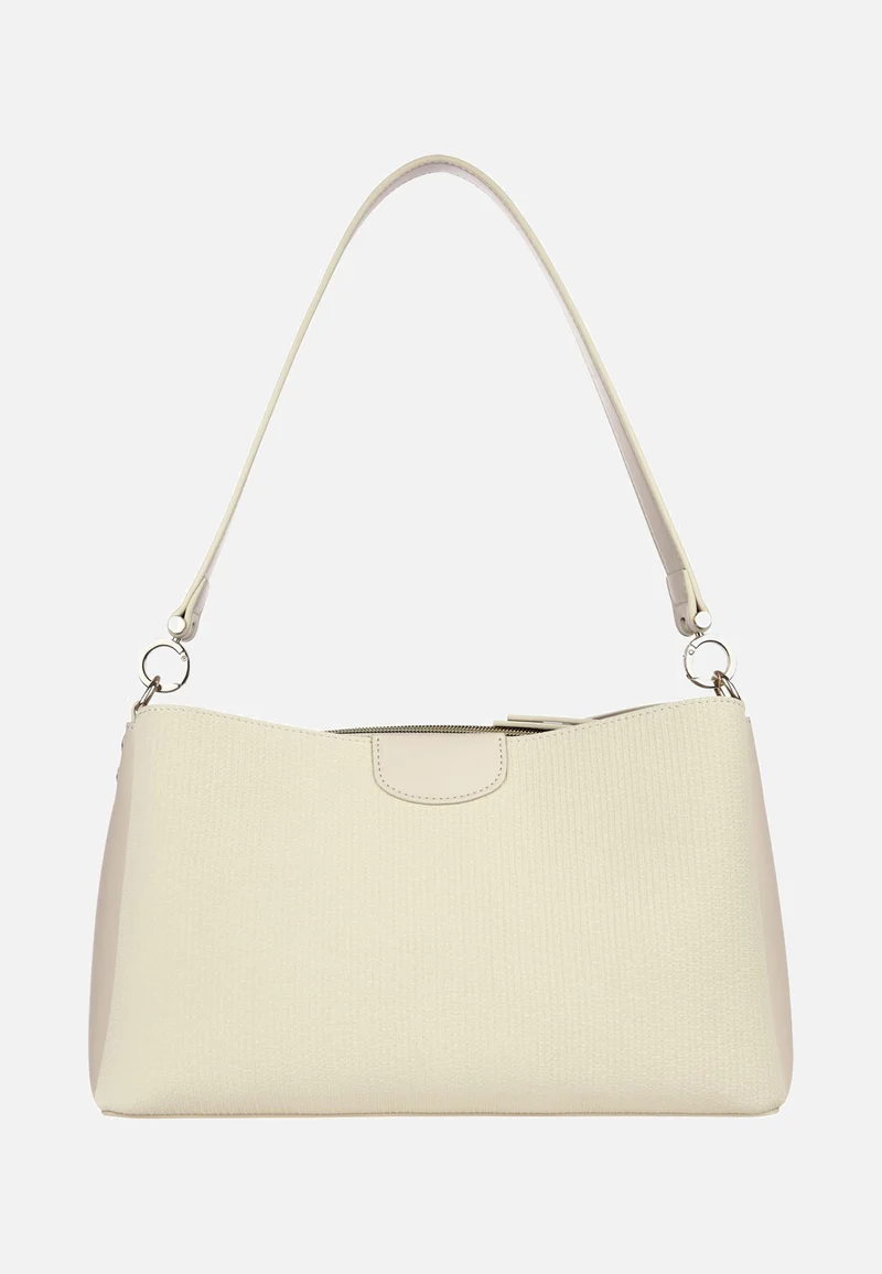 Leah Shoulder Bag M Beige - Umhängetasche