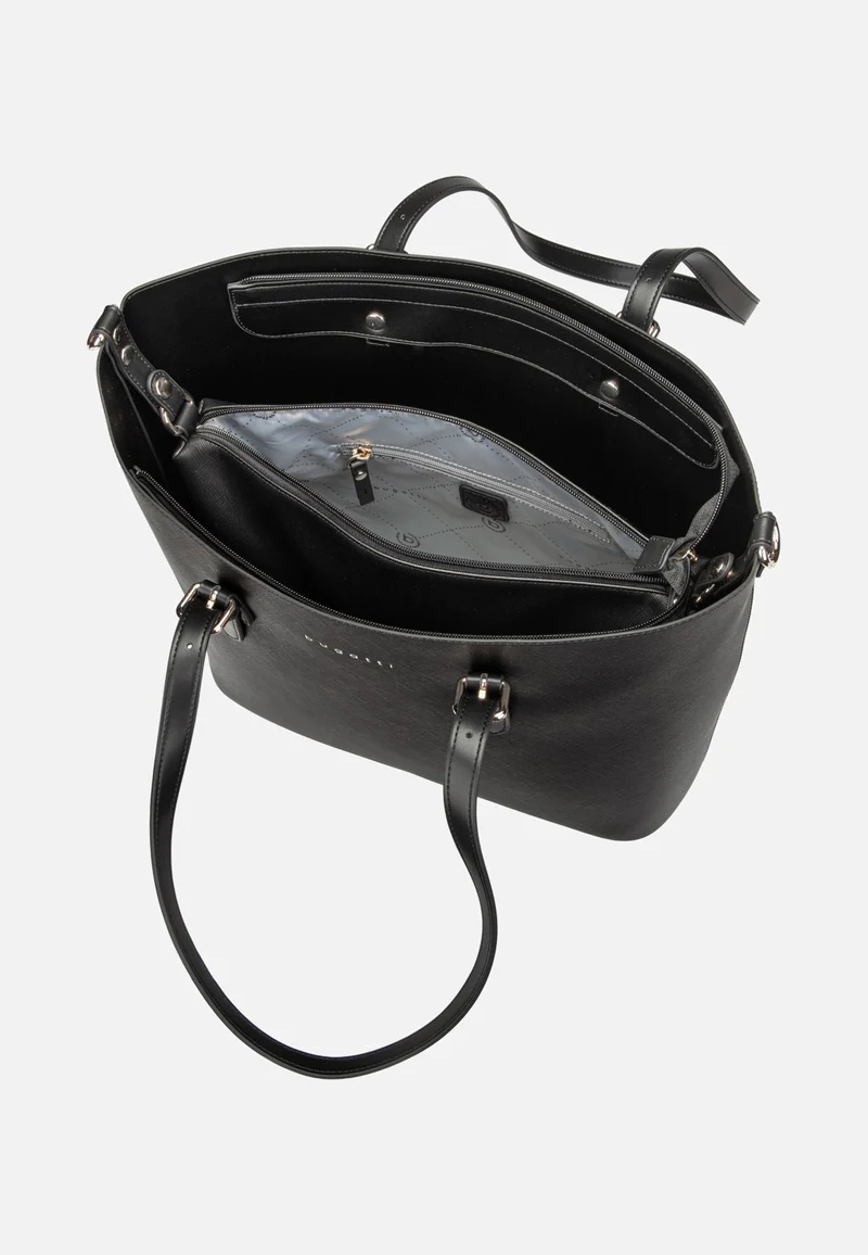 Ella Saffiano Shopper L Black - Shopper