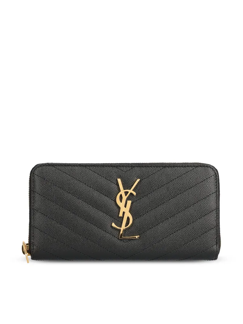 SAINT LAURENT Portafoglio Matelassé In Pelle
