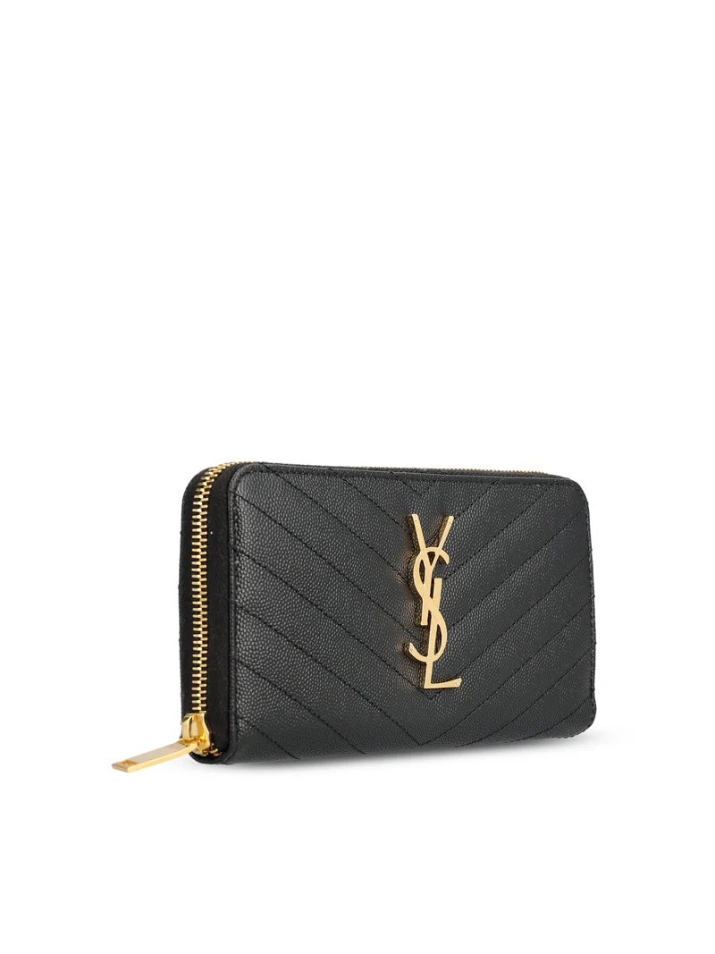 SAINT LAURENT Portafoglio Matelassé In Pelle
