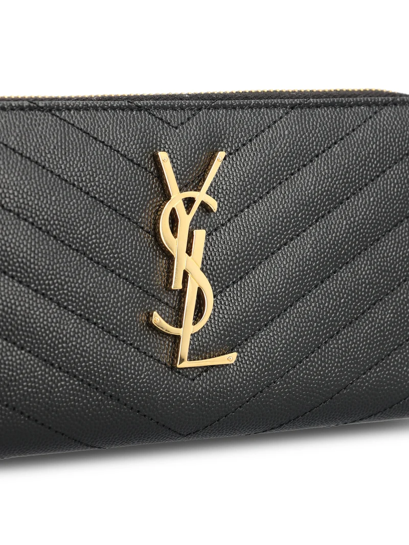 SAINT LAURENT Portafoglio Matelassé In Pelle
