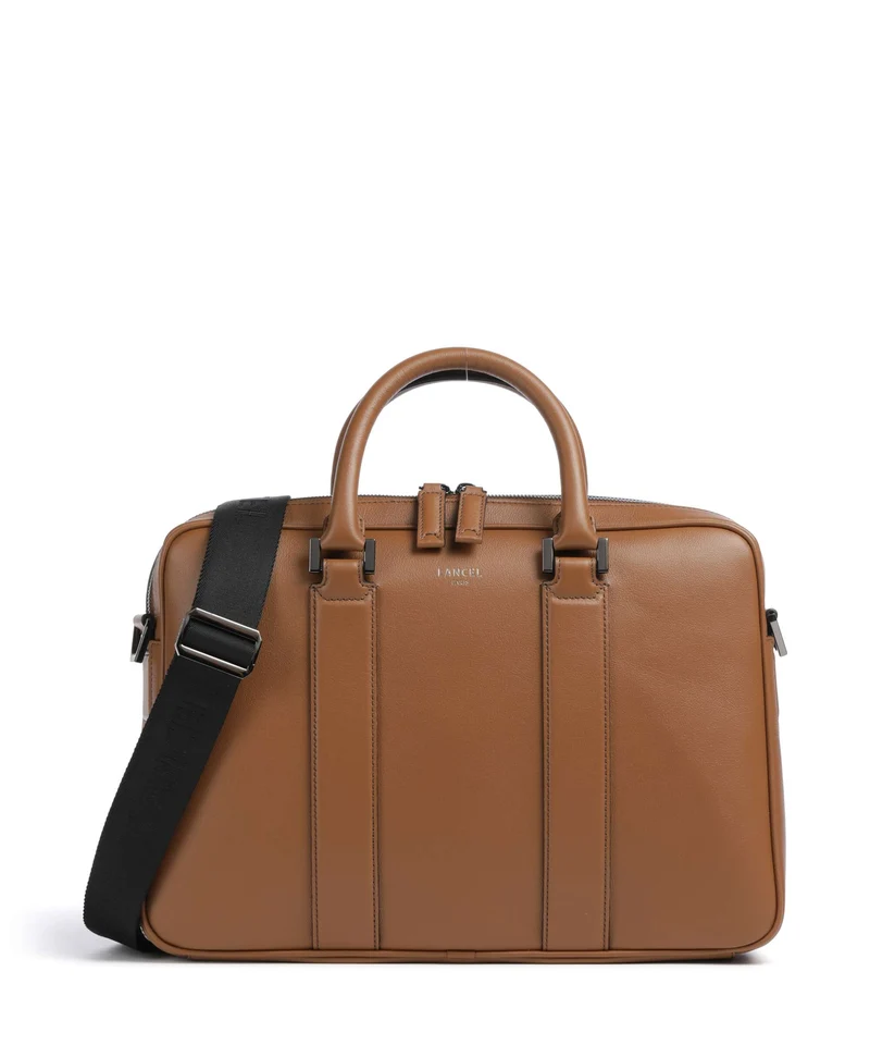 Lancel Edgard Aktentasche cognac