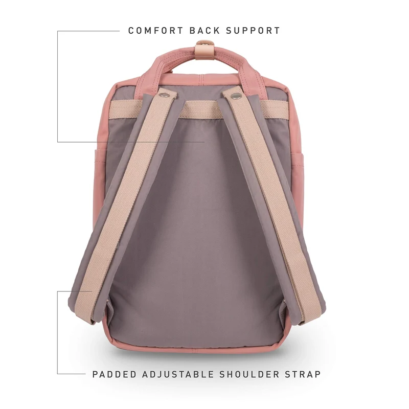 Schulrucksack Macaroon 16 Liter Lavender, Rose