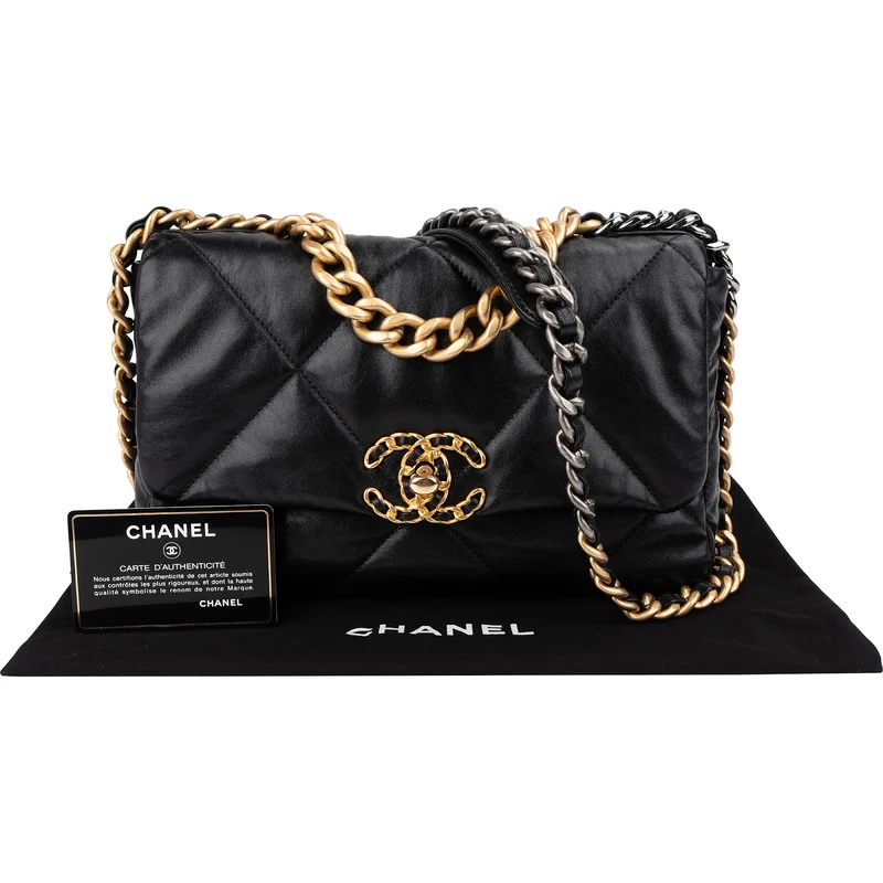 Chanel 19 Quilted Lambskin Single Flap Crossbody Bag