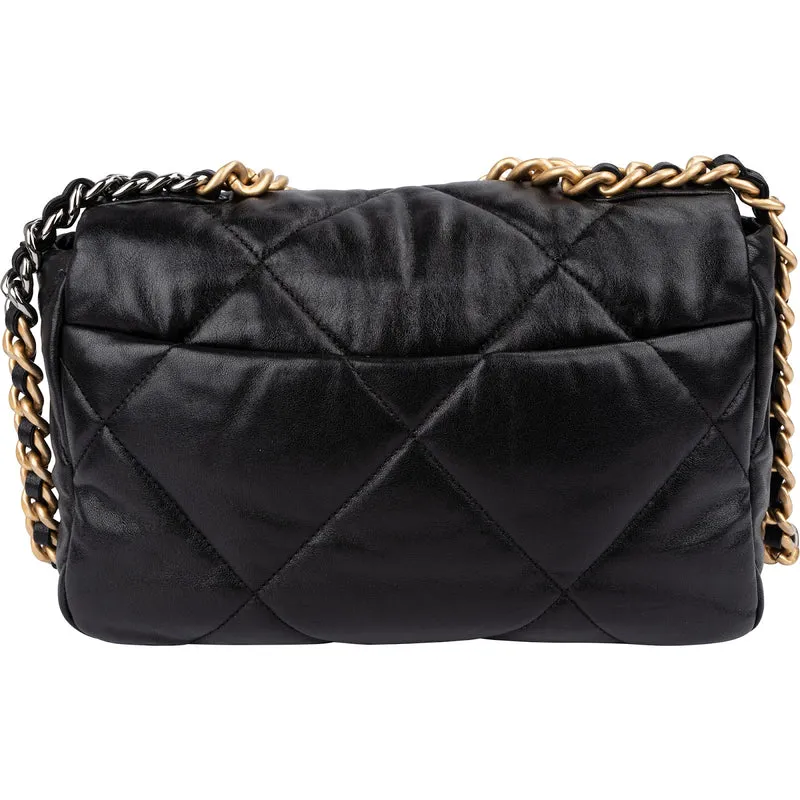 Chanel 19 Quilted Lambskin Single Flap Crossbody Bag