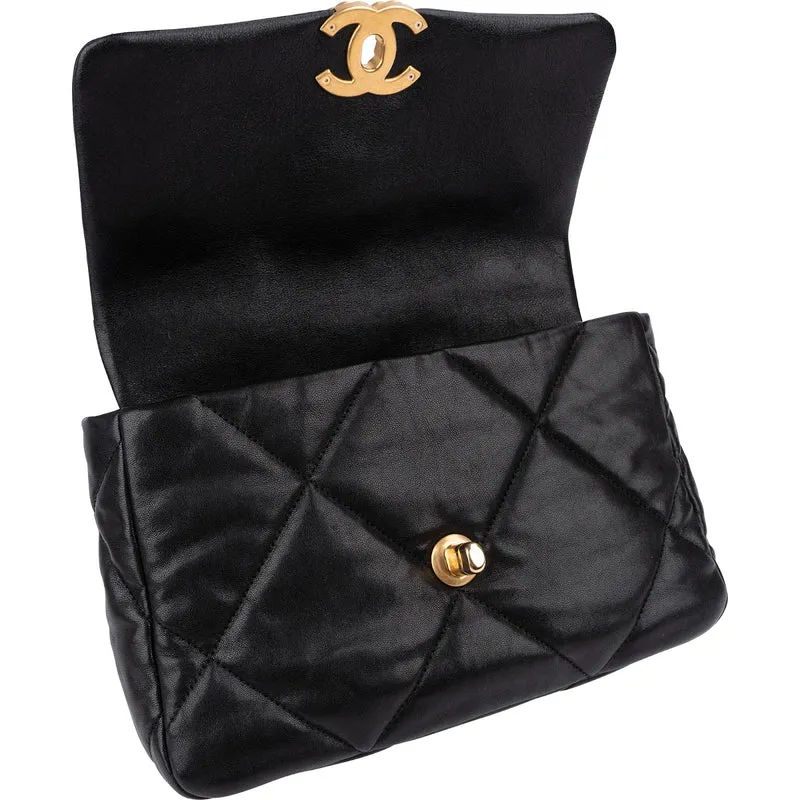 Chanel 19 Quilted Lambskin Single Flap Crossbody Bag