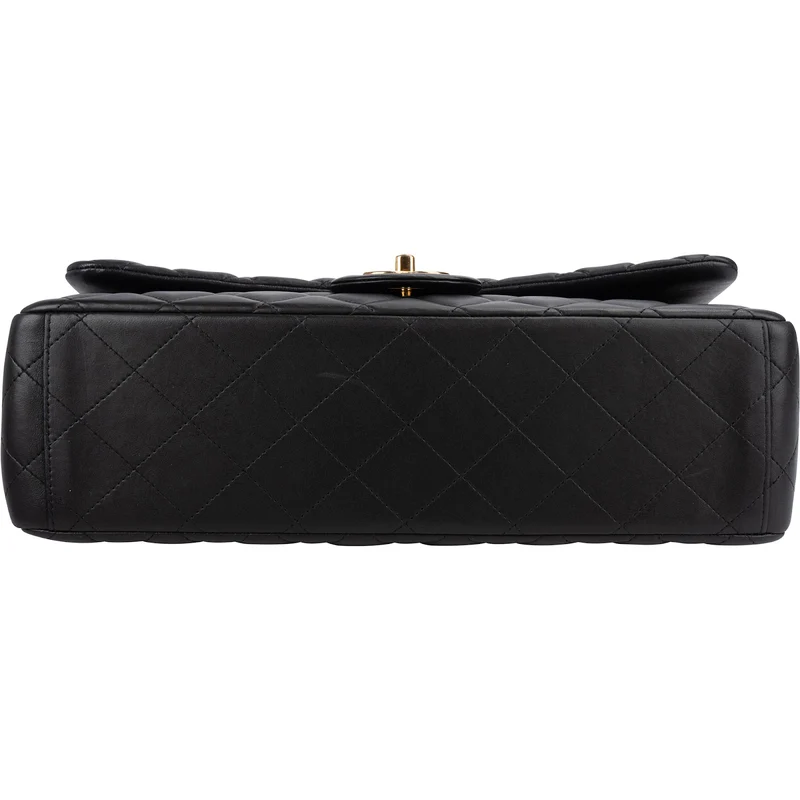 Chanel Quilted Lambskin Maxi Double Flap Crossbody Bag