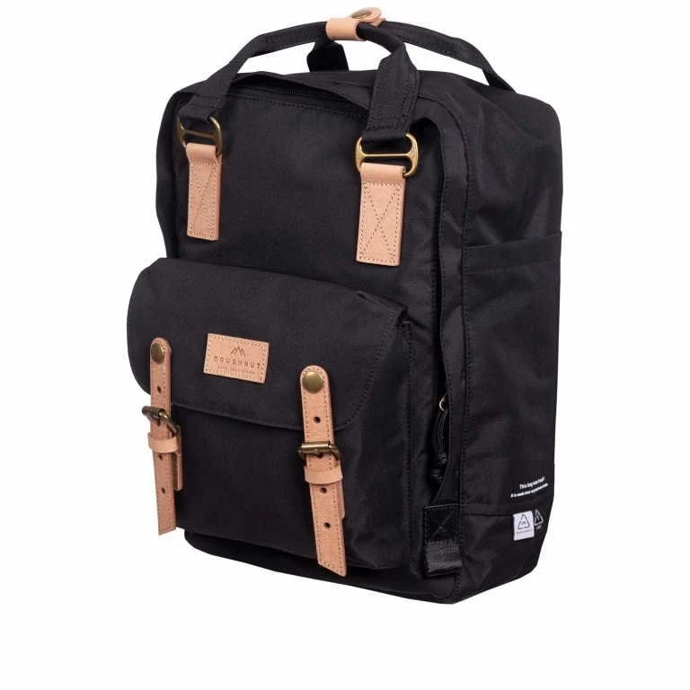 Schulrucksack Macaroon 16 Liter Schwarz