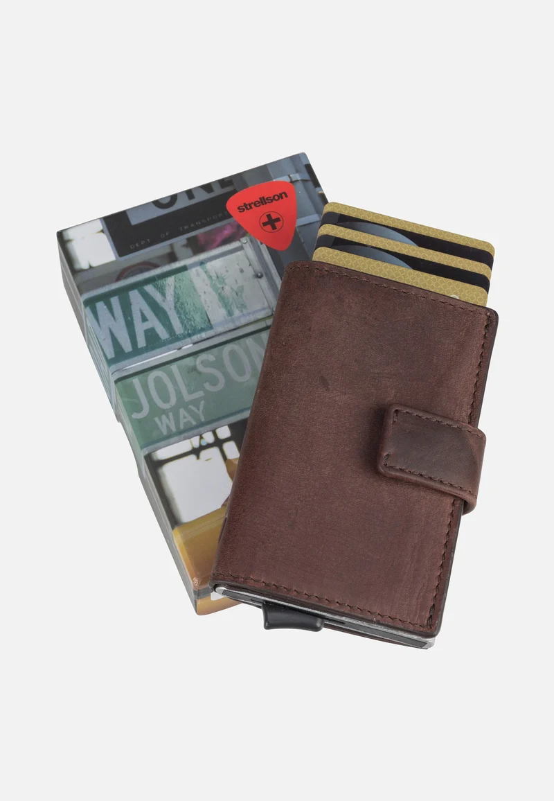 Camden C Three E-Cage SV8F Dark Brown - Kartenetui