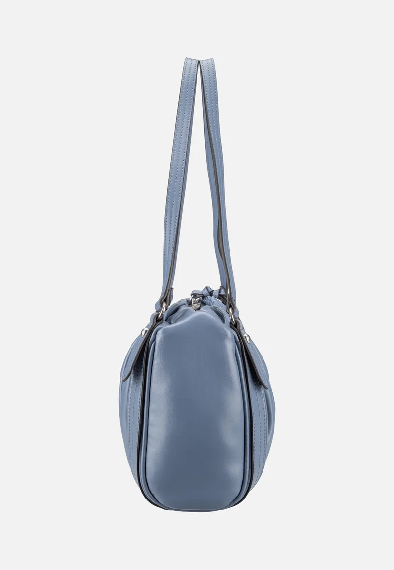 Faye M Vintage Goat Flower Blue - Satchel