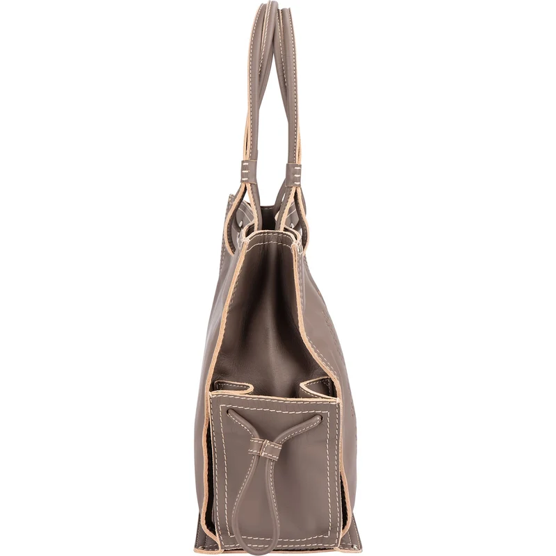 Loewe Leather Anagram Perforated Amazona Shopper Tote Handbag