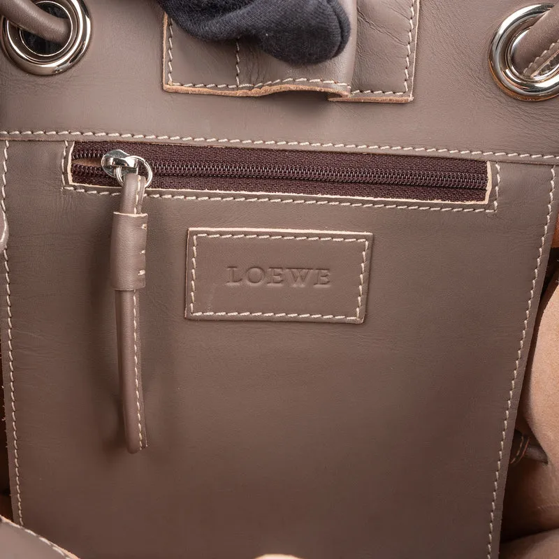 Loewe Leather Anagram Perforated Amazona Shopper Tote Handbag