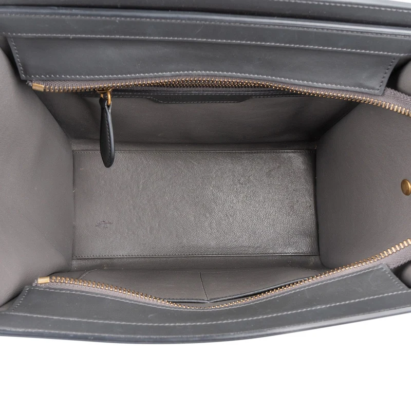 Céline Tricolor Suede Leather Luggage Handbag