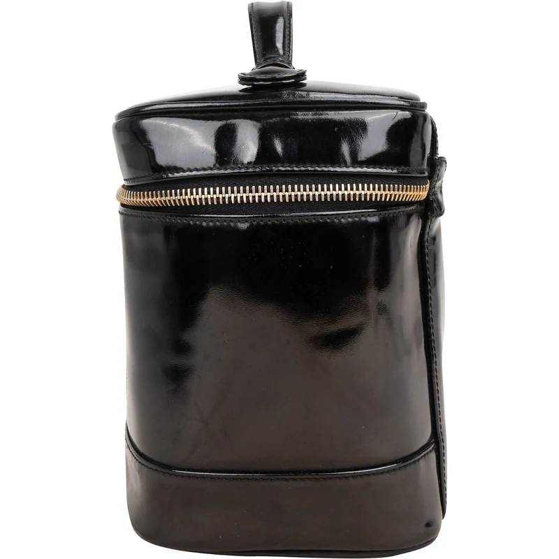 Chanel Patent Leather CC Vanity Case Handbag