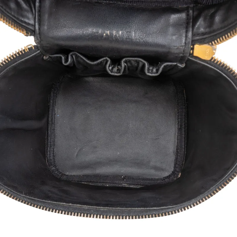 Chanel Patent Leather CC Vanity Case Handbag