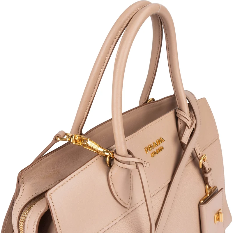 Prada Saffiano Leather Mano Galleria Handbag