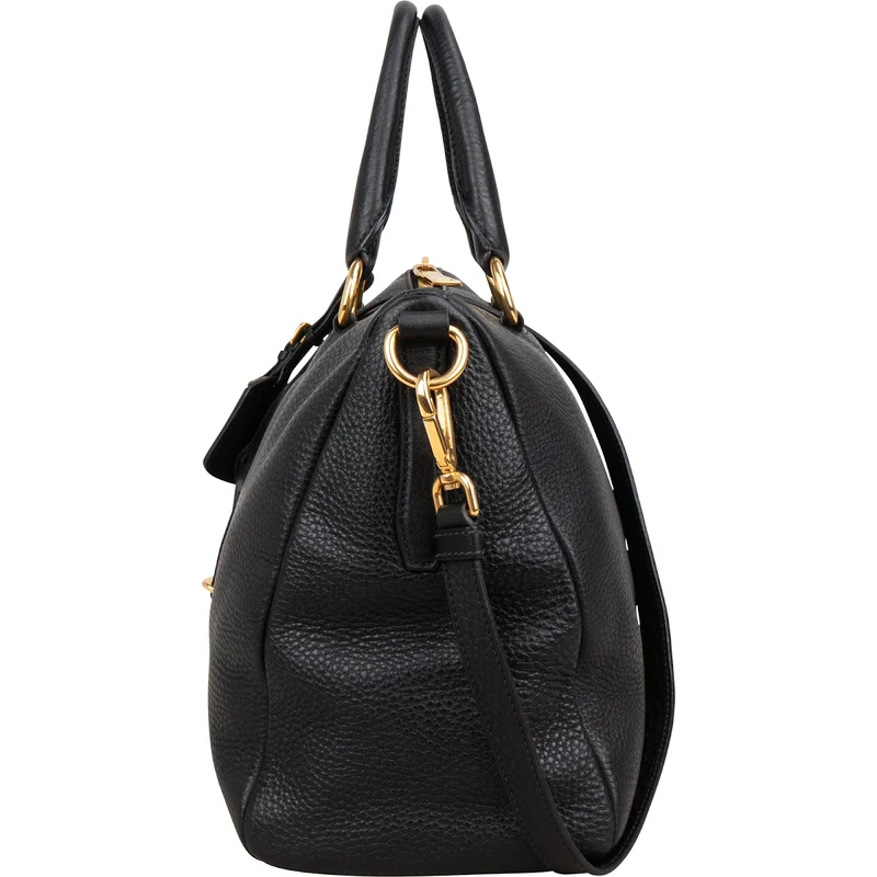 Prada Vitello Daino Leather Bauletto Handbag