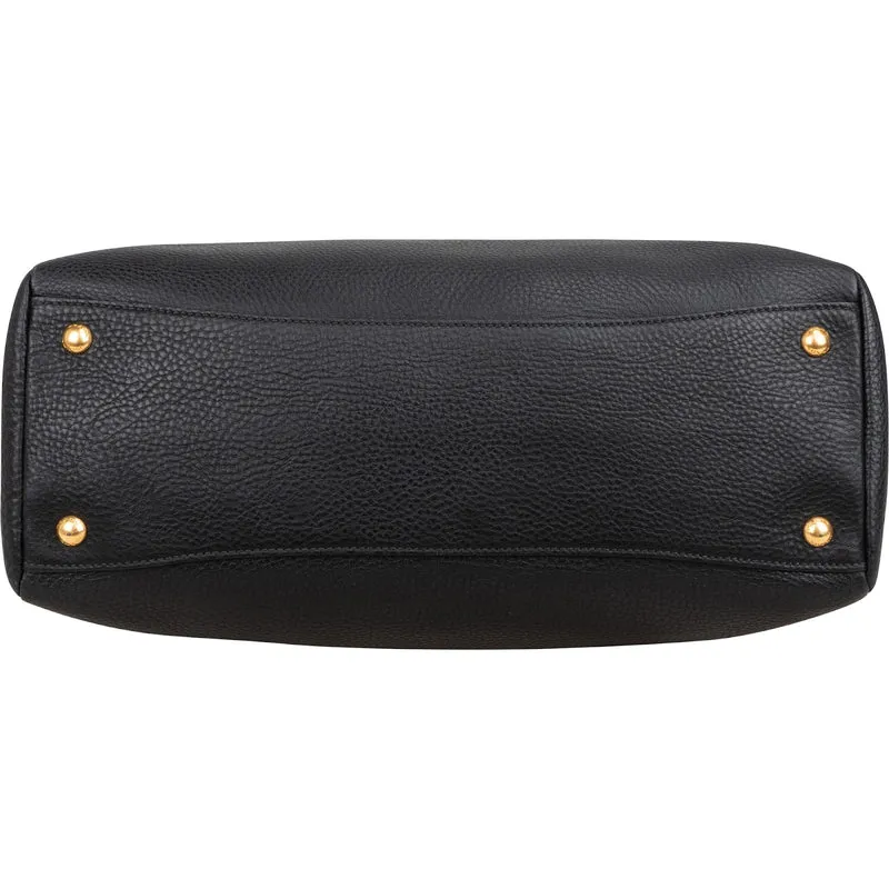 Prada Vitello Daino Leather Bauletto Handbag