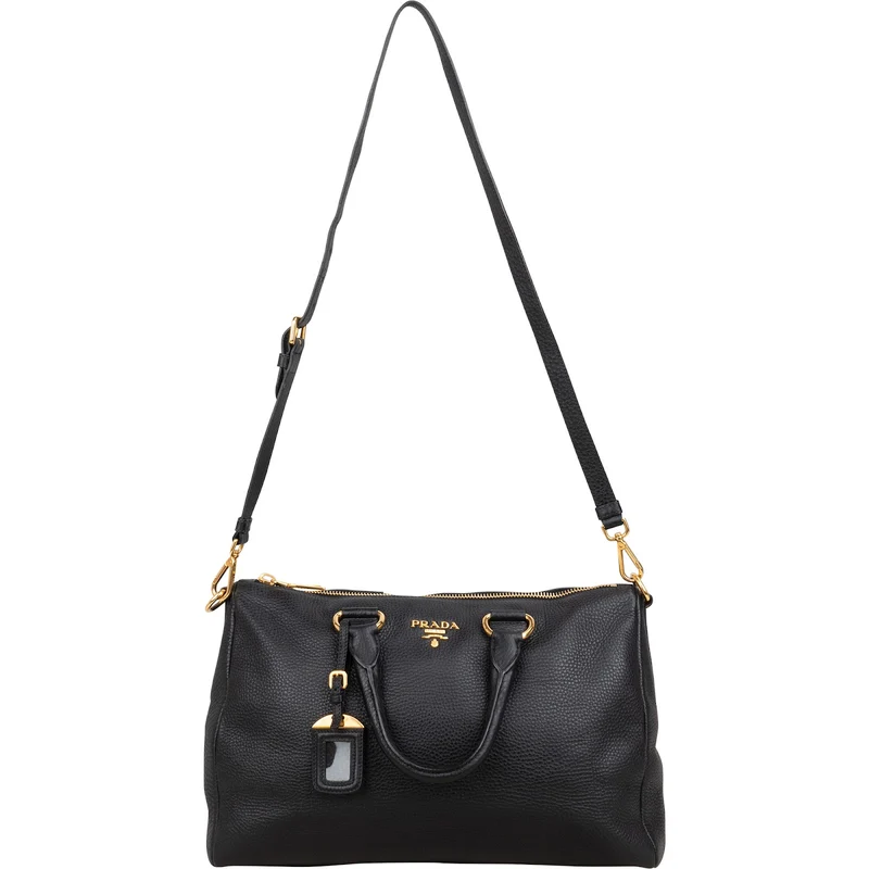 Prada Vitello Daino Leather Bauletto Handbag