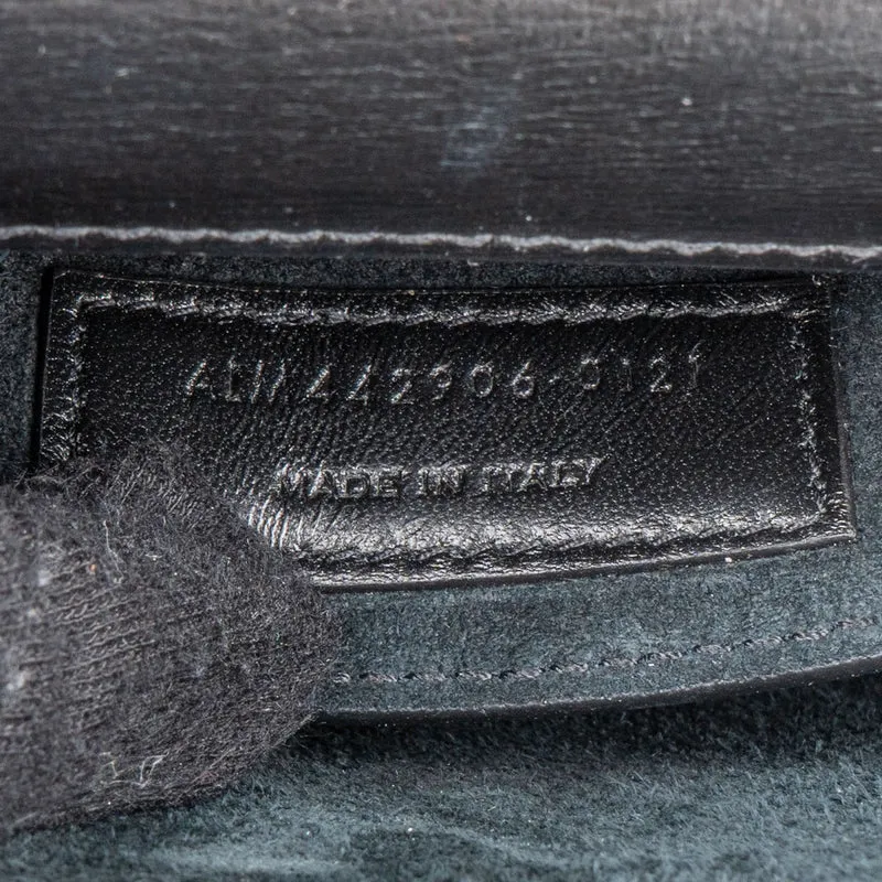 Saint Laurent Black Leather Sunset Medium Crossbody Bag